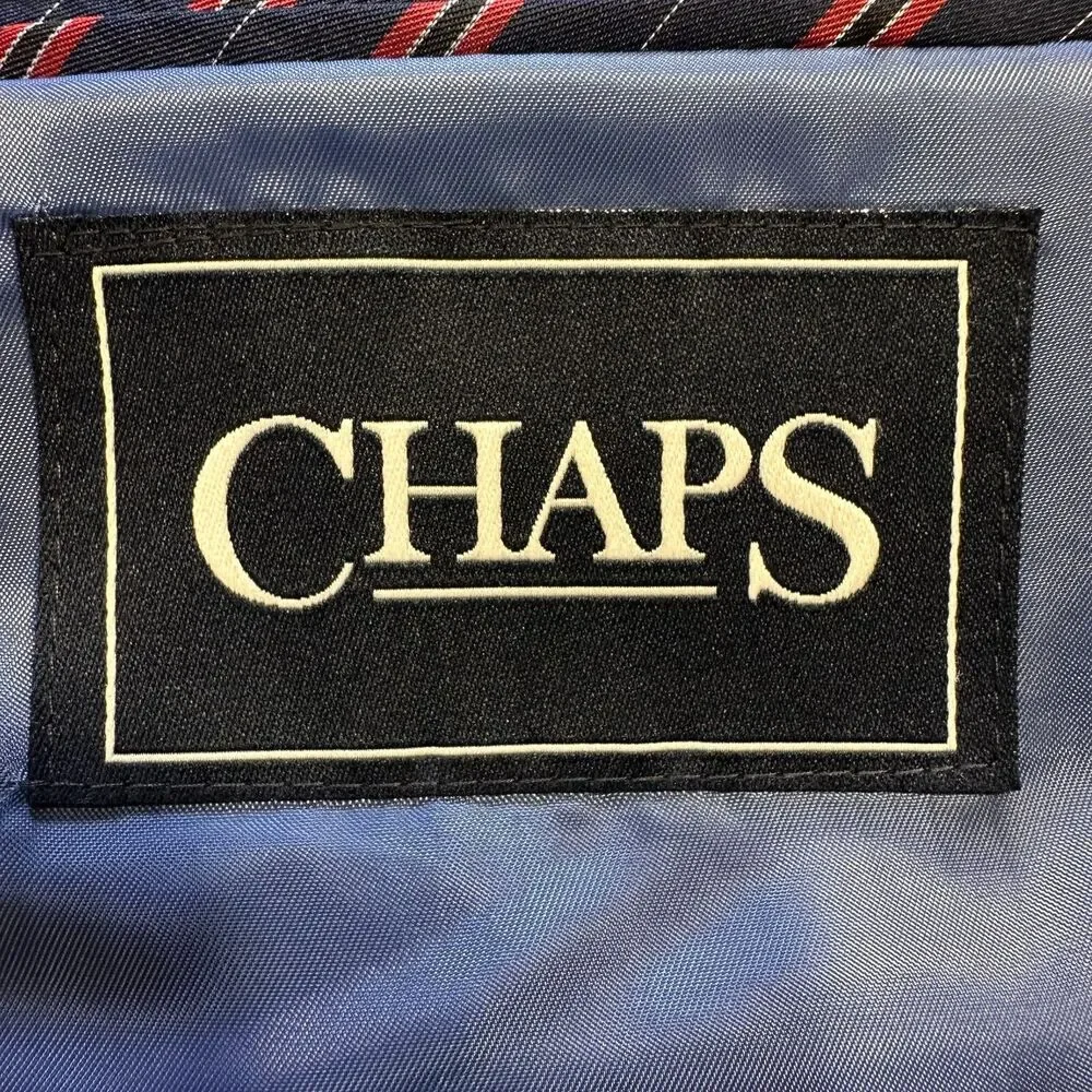 CHAPS Men’s Blazer Sport Coat Two Button Single Vent Suit Jacket 44R Gray